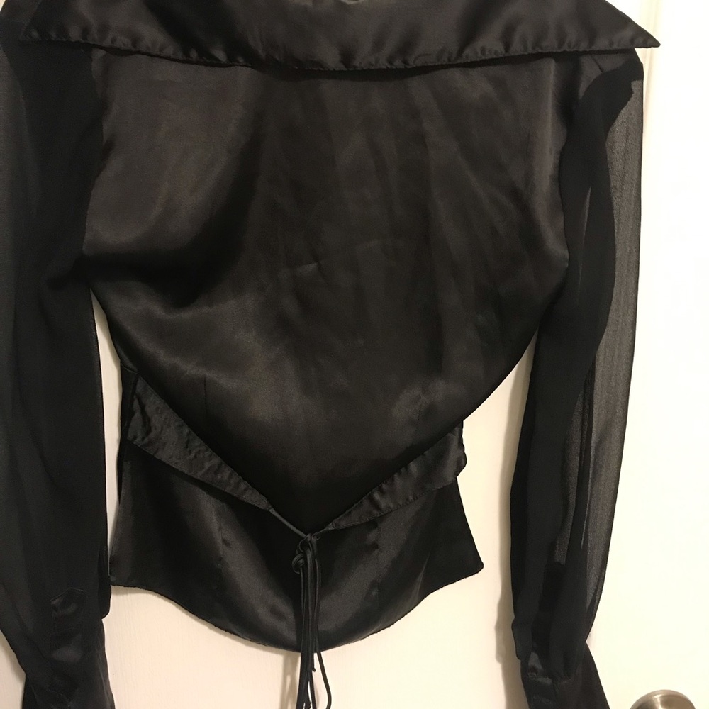 Charlotte Russe Georgette Blouse, Size Small - Picture 2 of 2